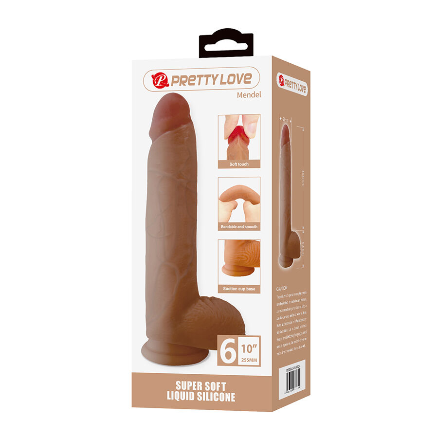 Dildos-Mendel Dildo Realist cu Ventuză 25.5 cm -ø- 5.6 cm-Silicon — PRETTY LOVE · Dildo & Stimulatoare (imaginea 7)