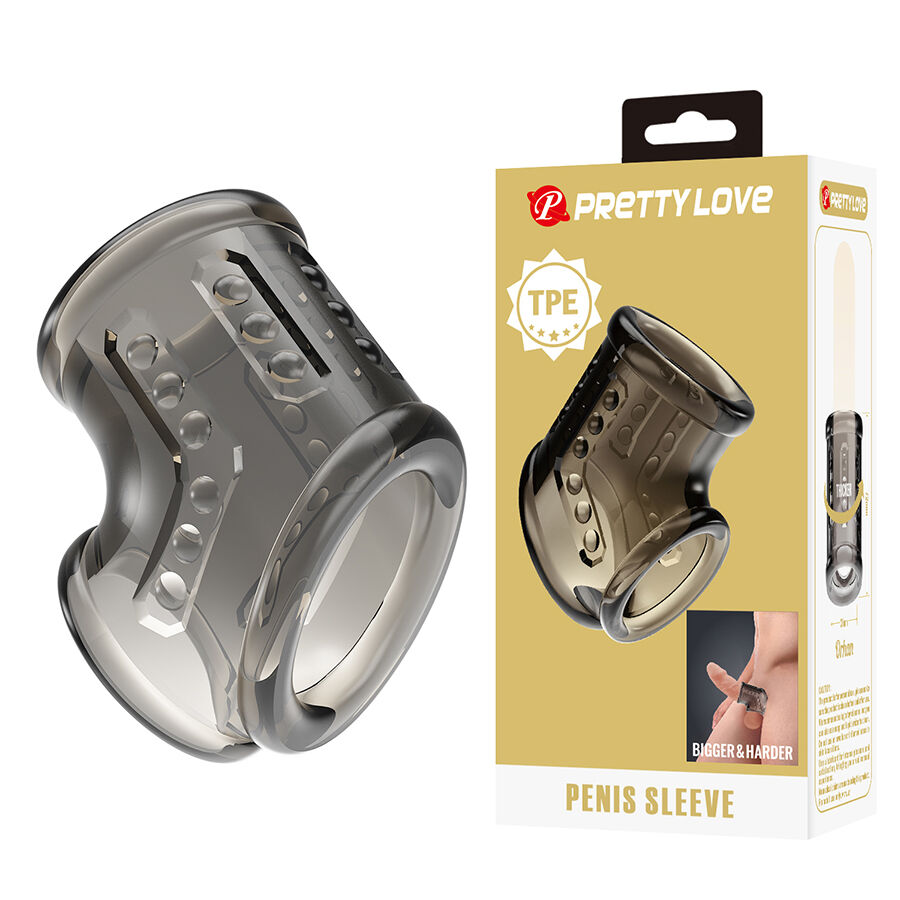 For Him-Guaina Anello per Pene-TPE, Impermeabile, Silenzioso — PRETTY LOVE · Anelli & Guaine per pene (imaginea 8)