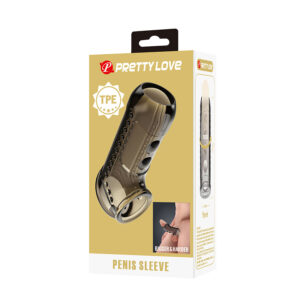 For Him-Guaina Textured per Pene-TPE, Impermeabile, Silenzioso — PRETTY LOVE · Anelli & Guaine per pene (imaginea 5)