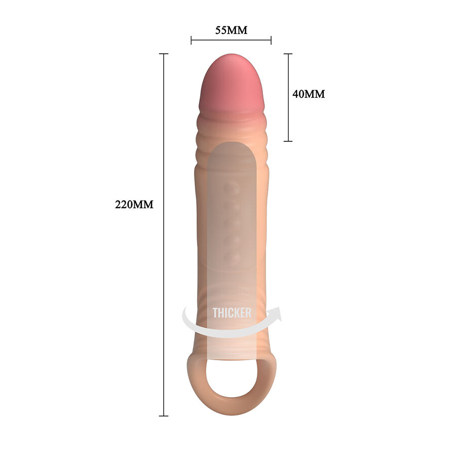 For Him-Manșon pentru Penis cu Vibrație Integrată-TPE, Silentios — PRETTY LOVE · Inele & Mansoane Penis (imaginea 5)
