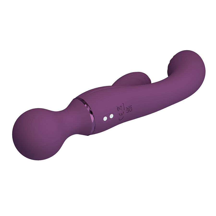 High Tech-All Rounder Viola Vibratore per Punto G-Silicone, 10 — PRETTY LOVE · Vibratori (immagine 2)
