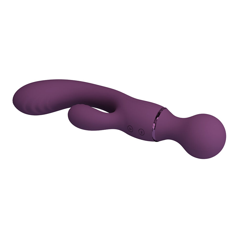High Tech-All Rounder Viola Vibratore per Punto G-Silicone, 10 — PRETTY LOVE · Vibratori (immagine 3)