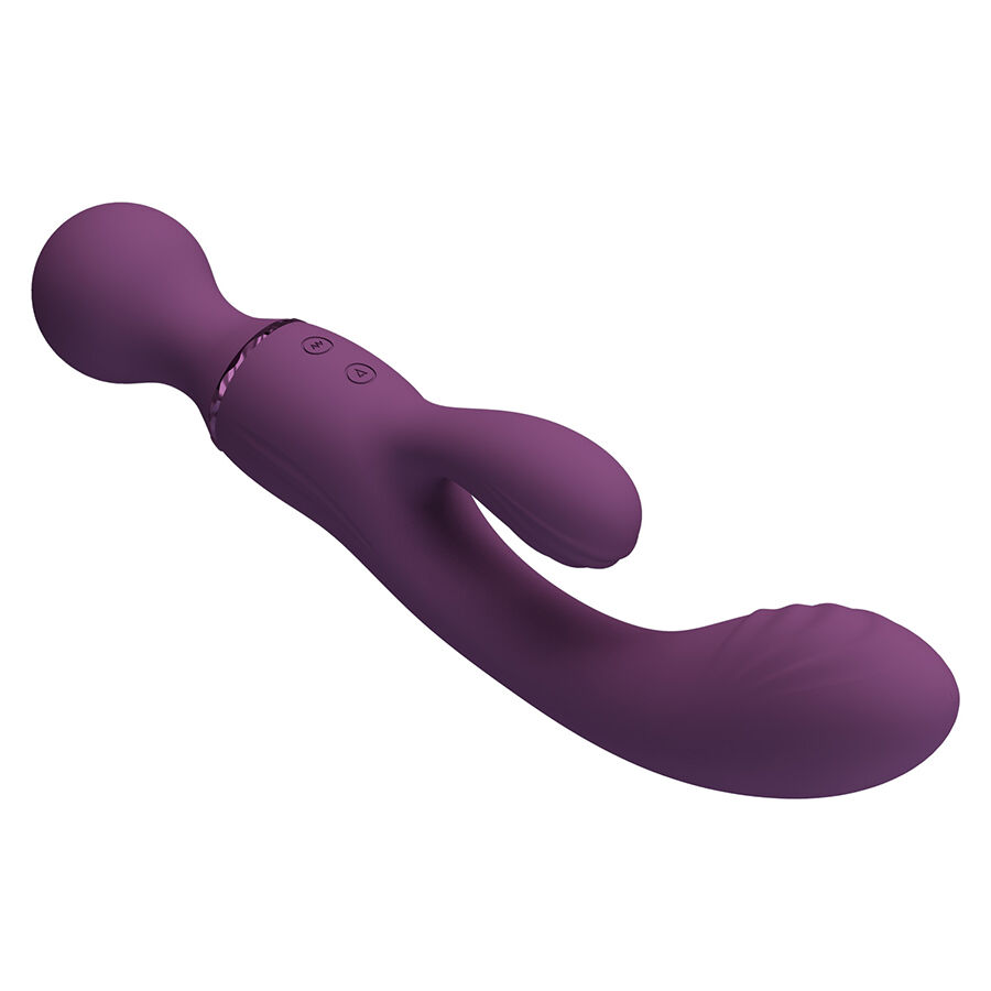High Tech-All Rounder Viola Vibratore per Punto G-Silicone, 10 — PRETTY LOVE · Vibratori (immagine 5)