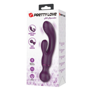 High Tech-All Rounder Viola Vibratore per Punto G-Silicone, 10 — PRETTY LOVE · Vibratori (immagine 7)