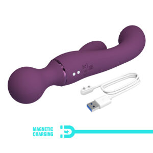 High Tech-All Rounder Viola Vibratore per Punto G-Silicone, 10 — PRETTY LOVE · Vibratori (immagine 9)