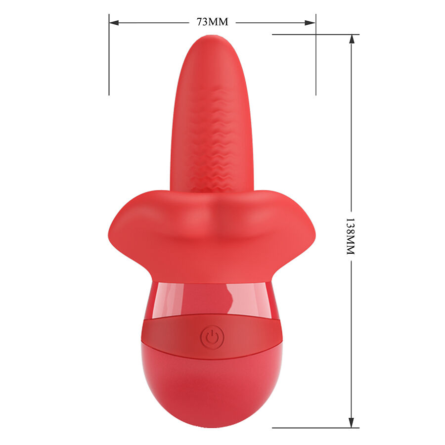 High Tech-Obelia Masturbatore con Lingua Vibratoria e Movimento — PRETTY LOVE · Vibratori (immagine 6)