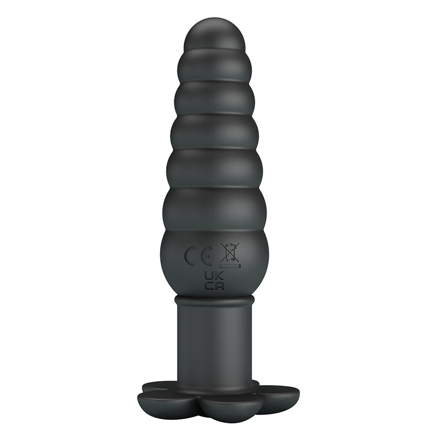 Anal Toys-Imron Plug anale Vibrante, 10 modalità, Nero-Silicone, 10 — PRETTY LOVE · Giocattoli anali (immagine 7)