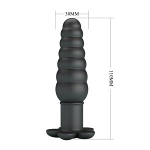 Anal Toys-Imron Plug anale Vibrante, 10 modalità, Nero-Silicone, 10 — PRETTY LOVE · Giocattoli anali (immagine 4)