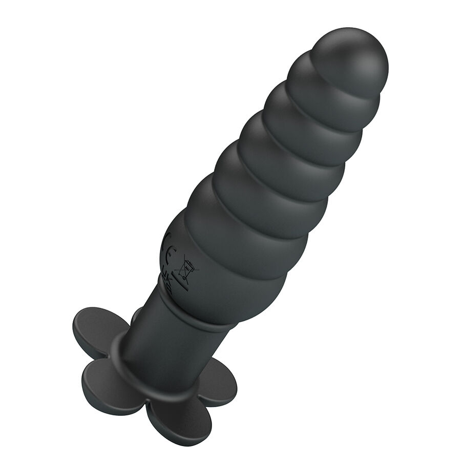 Anal Toys-Imron Plug anale Vibrante, 10 modalità, Nero-Silicone, 10 — PRETTY LOVE · Giocattoli anali (immagine 8)