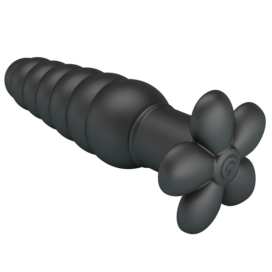 Anal Toys-Imron Plug anale Vibrante, 10 modalità, Nero-Silicone, 10 — PRETTY LOVE · Giocattoli anali