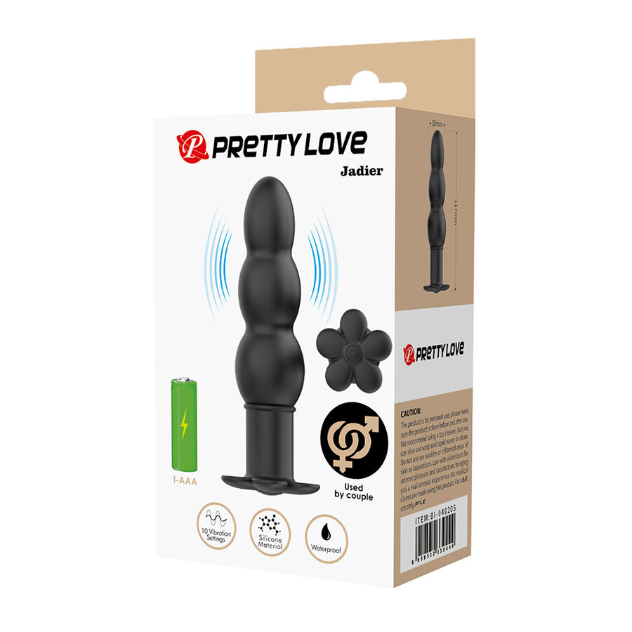 Anal Toys-Pretty Love Jadier Plug anale Vibrante, Nero-Silicone 5 Anal Toys-Pretty Love Jadier Plug anale Vibrante, Nero-Silicone · Giocattoli anali (imaginea 5)
