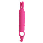 For Him-Delia Rabbit Vibratore con Anello di Resistenza-Silicone, 10 — PRETTY LOVE · Vibratori