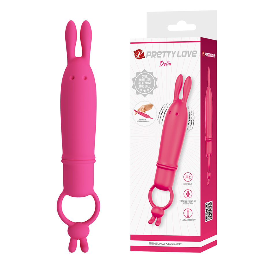 For Him-Delia Rabbit Vibratore con Anello di Resistenza-Silicone, 10 9 For Him-Delia Rabbit Vibratore con Anello di Resistenza-Silicone, 10 — PRETTY LOVE · Vibratori (imaginea 9)
