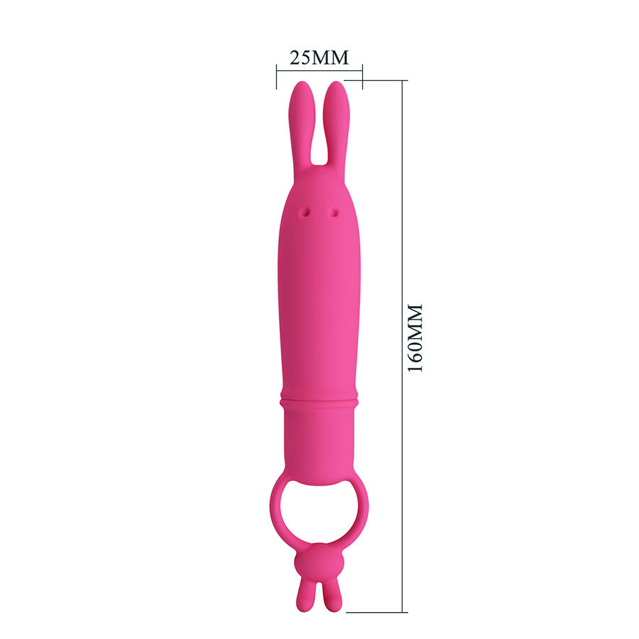For Him-Delia Rabbit Vibratore con Anello di Resistenza-Silicone, 10 3 For Him-Delia Rabbit Vibratore con Anello di Resistenza-Silicone, 10 — PRETTY LOVE · Vibratori (imaginea 3)