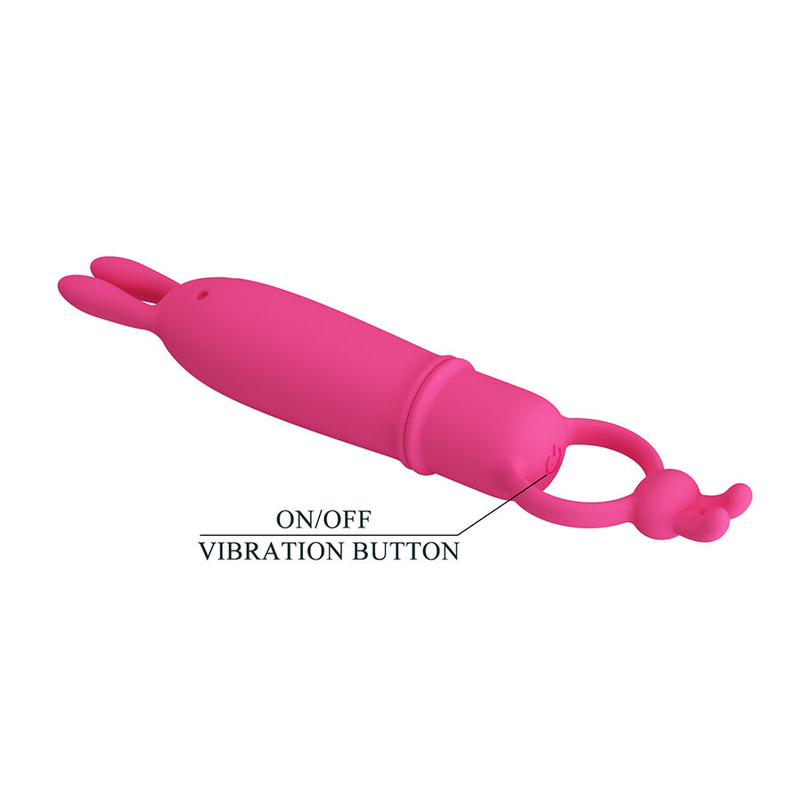 For Him-Delia Rabbit Vibratore con Anello di Resistenza-Silicone, 10 4 For Him-Delia Rabbit Vibratore con Anello di Resistenza-Silicone, 10 — PRETTY LOVE · Vibratori (imaginea 4)