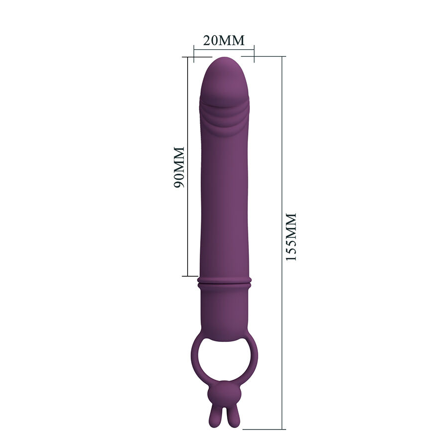 For Him-Cora Vibratore a forma di pene con anello — PRETTY LOVE · Vibratori (immagine 3)