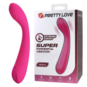 High Tech-Jessica High Power Vibrator Rosa-Silicone, 10 velocità — PRETTY LOVE · Vibratori (imaginea 9)