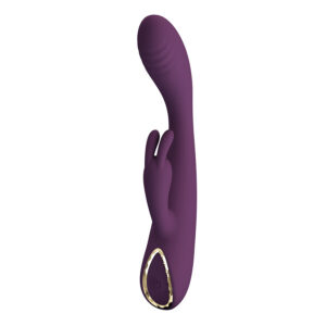 High Tech-Emma Rabbit Violet Vibratore con Stimolatore-Silicone, 10 — PRETTY LOVE · Vibratori (immagine 3)