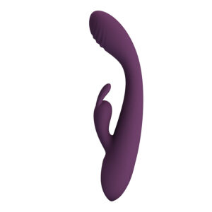 High Tech-Emma Rabbit Violet Vibratore con Stimolatore-Silicone, 10 — PRETTY LOVE · Vibratori