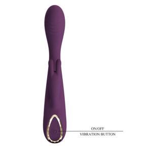 High Tech-Emma Rabbit Violet Vibratore con Stimolatore-Silicone, 10 — PRETTY LOVE · Vibratori (immagine 8)