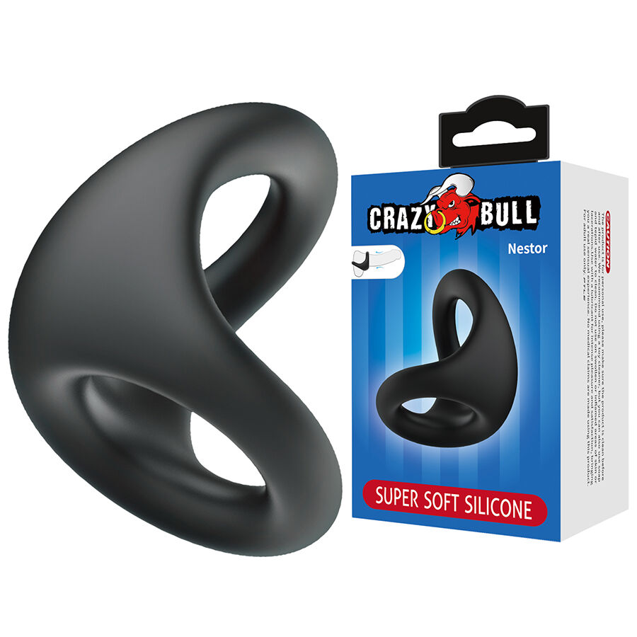 Crazy Bull-Nestor Anello fallico e testicolare ergonomico-Silicone · Anelli & Guaine per pene (imaginea 7)