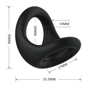Crazy Bull-Nestor Anello fallico e testicolare ergonomico-Silicone · Anelli & Guaine per pene (imaginea 3)