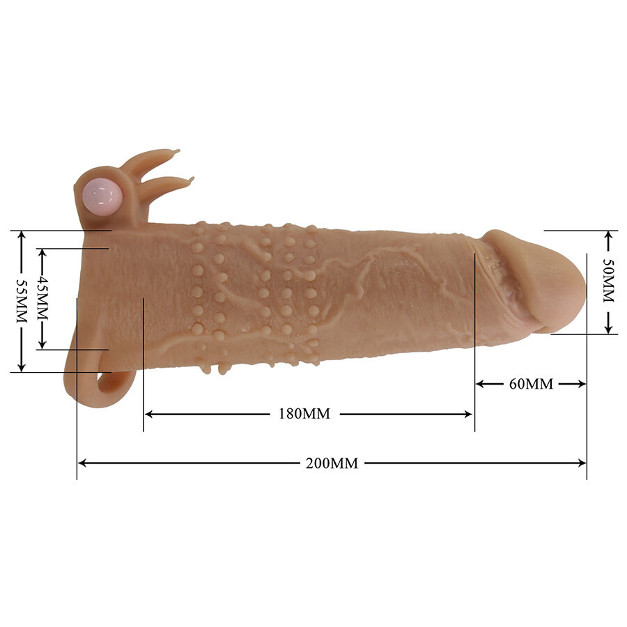 For Him-Quillon Guaina Pene con Stimolatore Clitorideo — PRETTY LOVE · Anelli & Guaine per pene (imaginea 6)