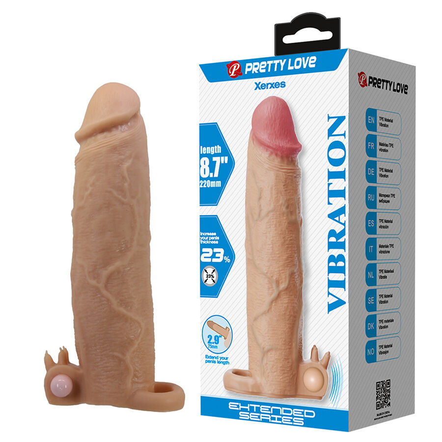 For Him-Xerxes Guaina per pene con stimolatore clitorideo e — PRETTY LOVE · Anelli & Guaine per pene (imaginea 8)