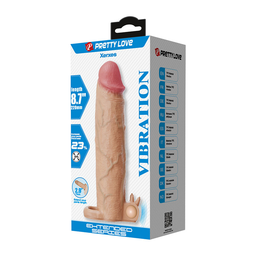 For Him-Xerxes Guaina per pene con stimolatore clitorideo e — PRETTY LOVE · Anelli & Guaine per pene (imaginea 5)