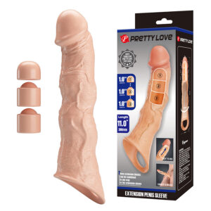 For Him-Ragnar Extender Cover con Estensioni Regolabili-Silenziose — PRETTY LOVE · Anelli & Guaine per pene (immagine 5)