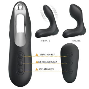 Mr Play-Massaggio Prostatico con Vibrazione e Telecomando-Silicone, 12 · Giocattoli anali (immagine 5)