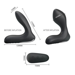 Mr Play-Massaggio Prostatico con Vibrazione e Telecomando-Silicone, 12 · Giocattoli anali (immagine 7)