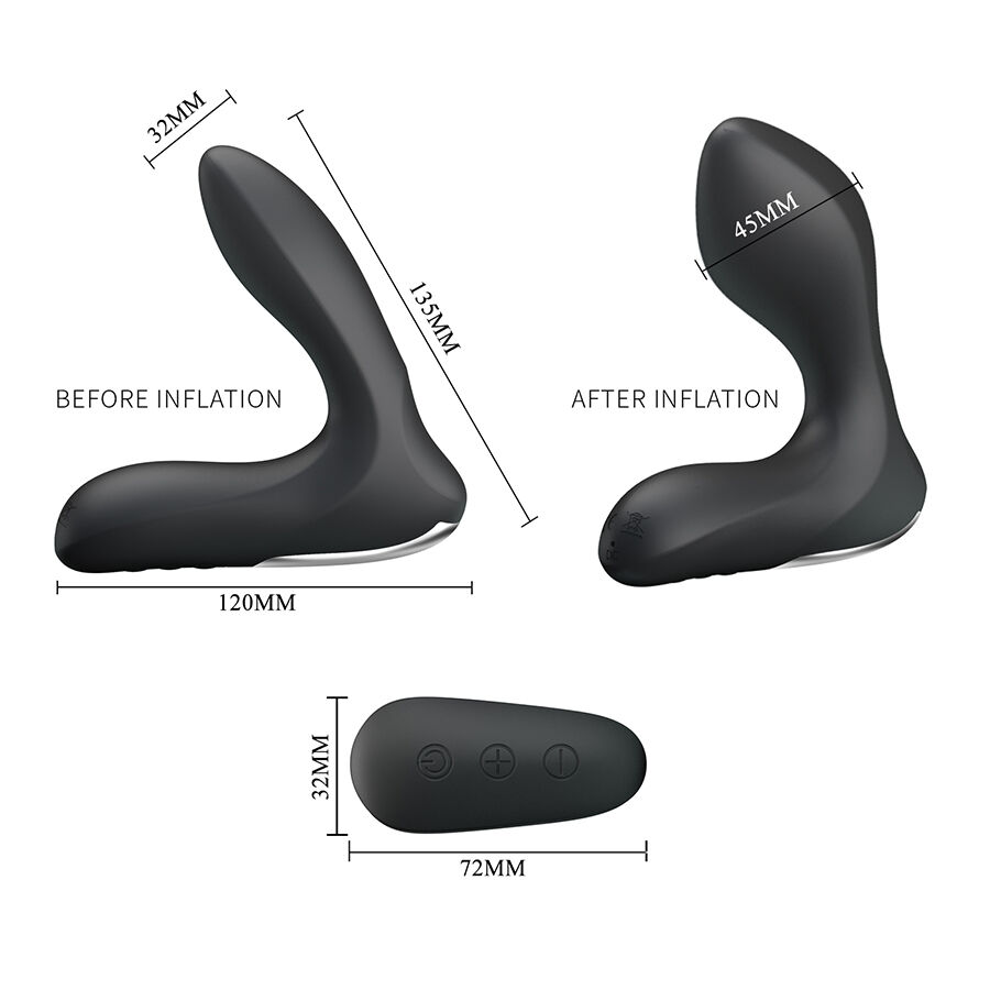 Mr Play-Massaggio Prostatico con Vibrazione e Telecomando-Silicone, 12 · Giocattoli anali (immagine 7)