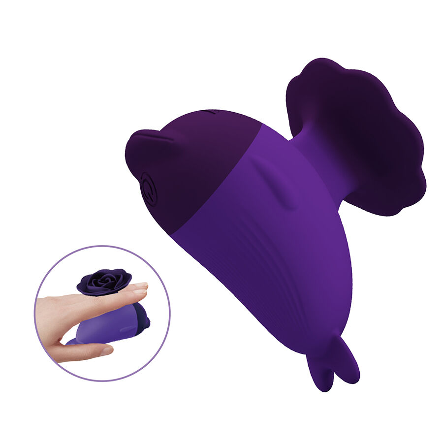 Fun Toys-Dolphin Mini Vibratore con Clip-Silicone, 7 velocità 2 Fun Toys-Dolphin Mini Vibratore con Clip-Silicone, 7 velocità — PRETTY LOVE · Vibratori (immagine 2)
