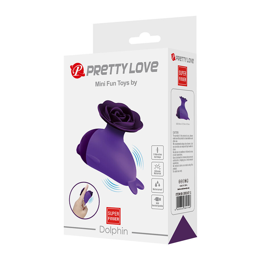Fun Toys-Dolphin Mini Vibratore con Clip-Silicone, 7 velocità 6 Fun Toys-Dolphin Mini Vibratore con Clip-Silicone, 7 velocità — PRETTY LOVE · Vibratori (immagine 6)