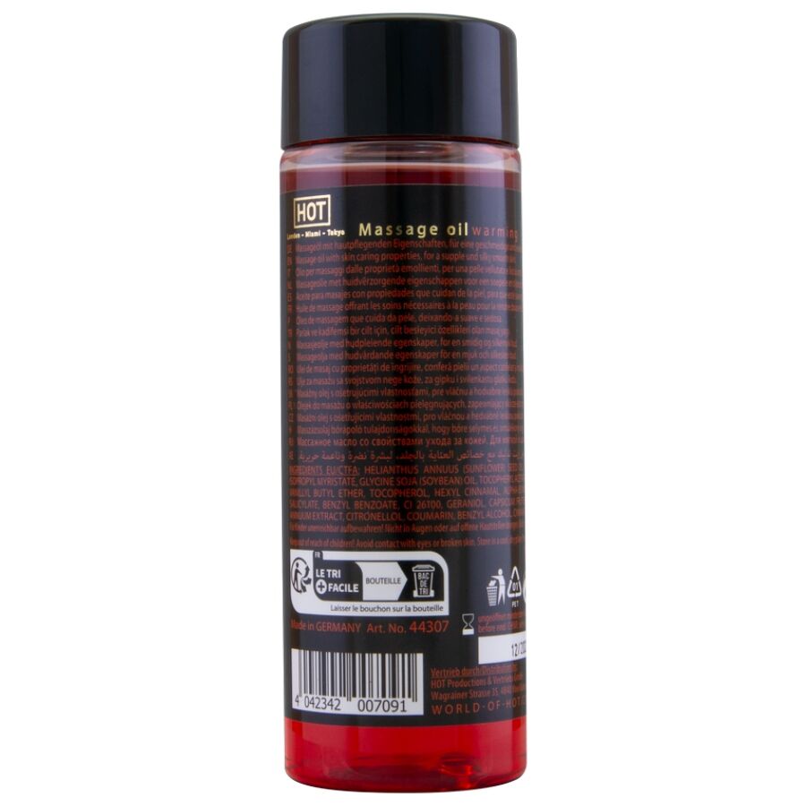 Hot-Olio da massaggio con effetto riscaldante 100 ml · Massaggio erotico (immagine 2)