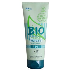 Hot-Bio Gel Massaggio e Lubrificante a Base Acqua 2 in 1 200 ml