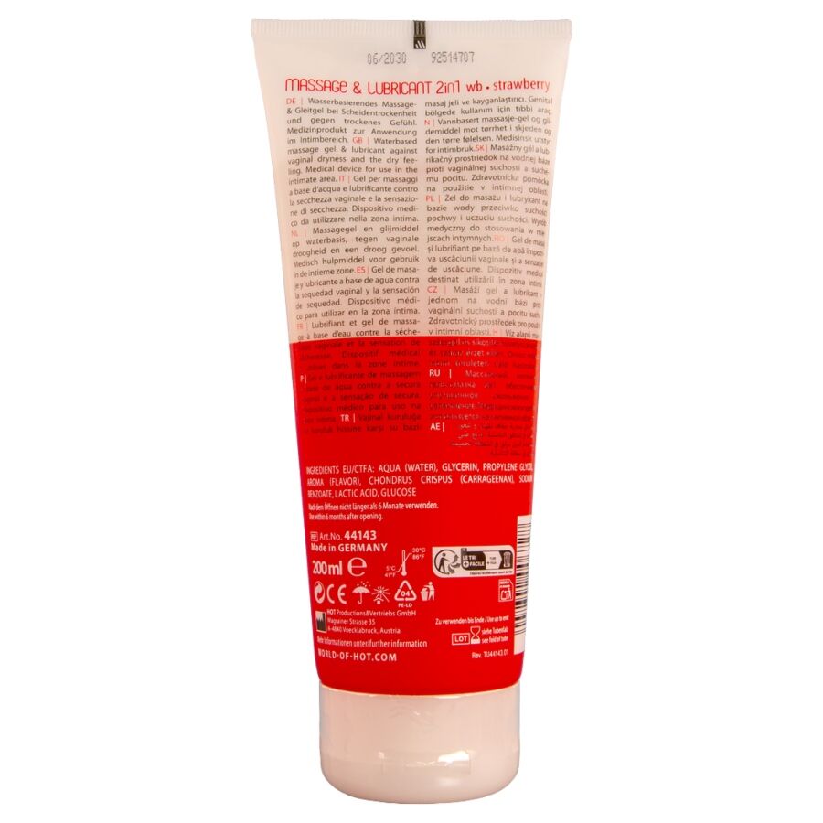 Hot-Gel Massaggio e Lubrificante 2in1 Fragole 200 ml 2 Hot-Gel Massaggio e Lubrificante 2in1 Fragole 200 ml · Lubrificanti (imaginea 2)