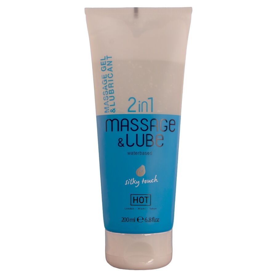 Hot-Gel Massaggio e Lubrificante 2in1 Silky Touch-200 ml