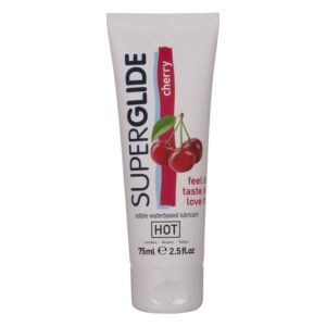 Hot-Superglide Lubrificante Commestibile a base d'acqua Ciliegia 75 ml · Lubrificanti