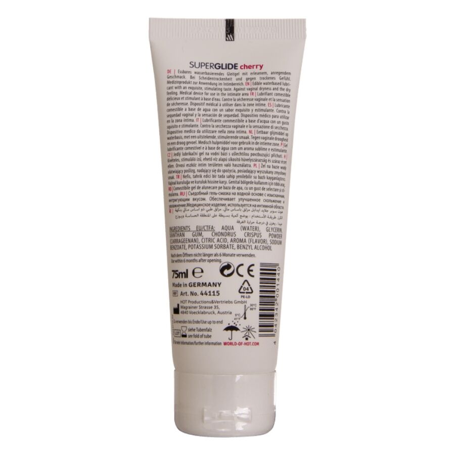 Hot-Superglide Lubrificante Commestibile a base d'acqua Ciliegia 75 ml 2 Hot-Superglide Lubrificante Commestibile a base d'acqua Ciliegia 75 ml · Lubrificanti (imaginea 2)