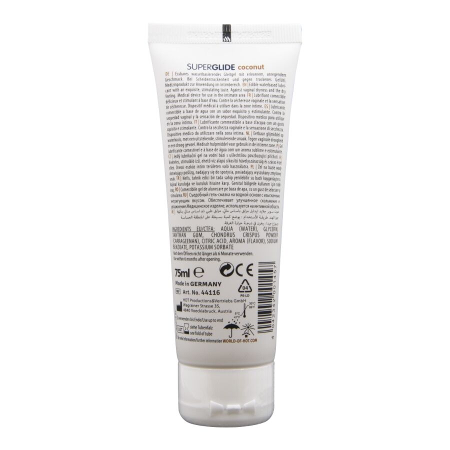 Hot-Superglide Lubrificante Commestibile a Base d'Acqua Cocos 75 ml 2 Hot-Superglide Lubrificante Commestibile a Base d'Acqua Cocos 75 ml · Lubrificanti (imaginea 2)