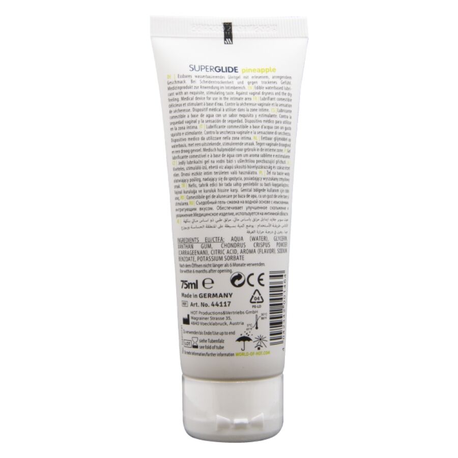 Hot-Superglide Lubrificante Commestibile a base d'acqua Ananas 75 ml 2 Hot-Superglide Lubrificante Commestibile a base d'acqua Ananas 75 ml · Lubrificanti (imaginea 2)