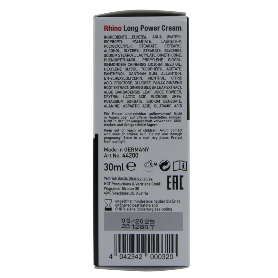 Hot-Rhino Long Power Crema per Ritardo 30 ml 2 Hot-Rhino Long Power Crema per Ritardo 30 ml · Afrodisiaci uomo (imaginea 2)