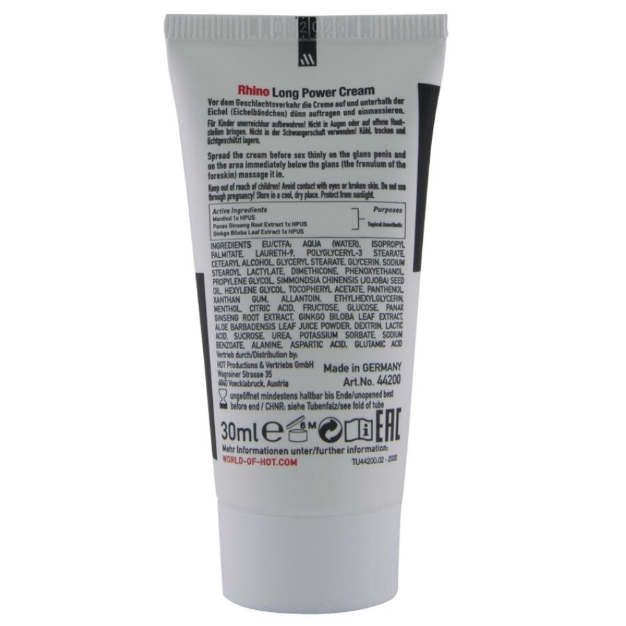 Hot-Rhino Long Power Crema per Ritardo 30 ml 6 Hot-Rhino Long Power Crema per Ritardo 30 ml · Afrodisiaci uomo (imaginea 6)