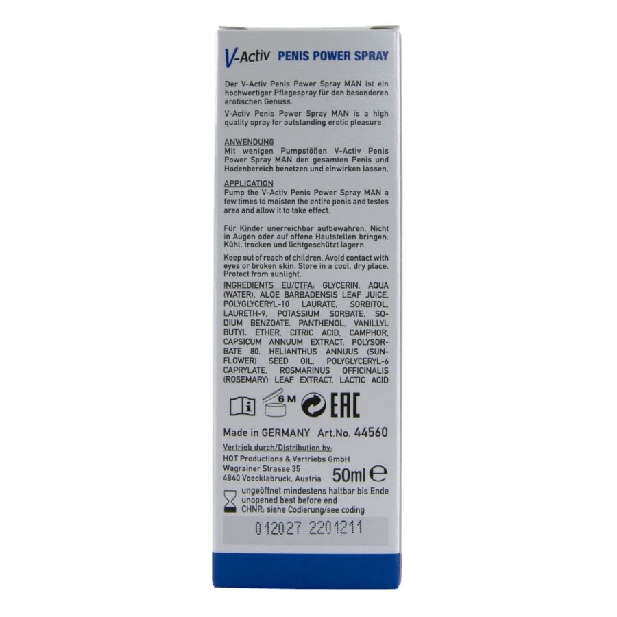 Hot-V-activ Penis Power Spray for Men 50 ml · Afrodisiaci uomo (immagine 6)