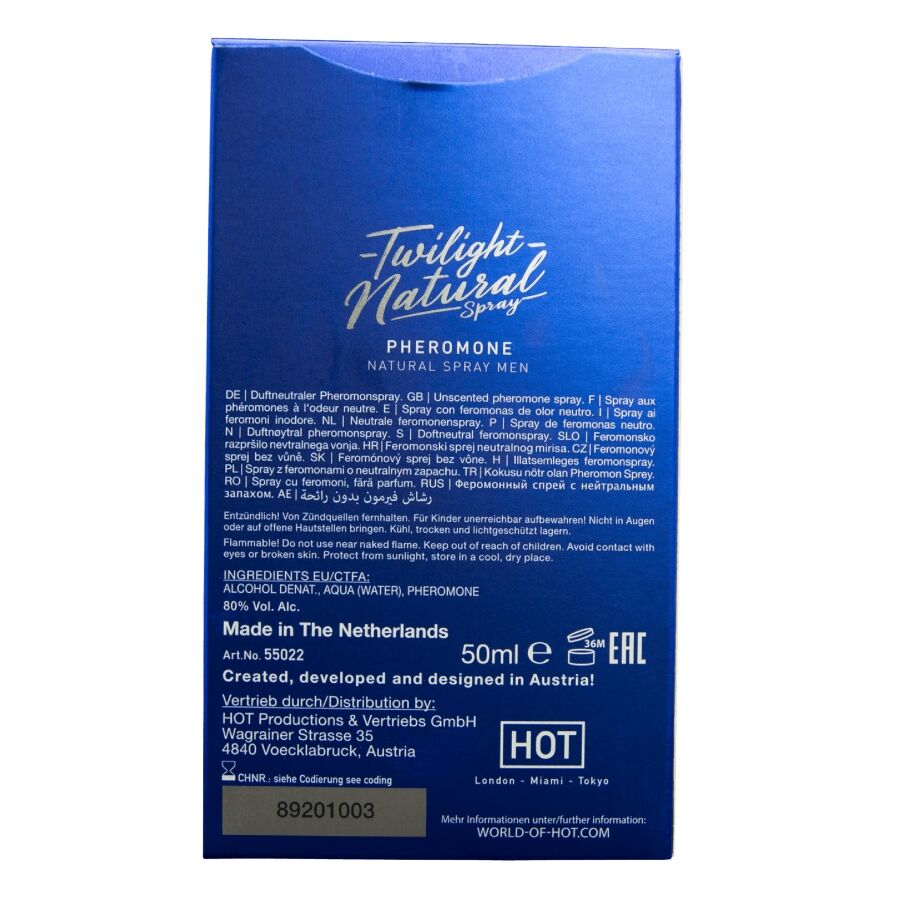 Hot-Twilight Spray Natural con Feromoni per Uomini 50 ml · Profumi & Feromoni (immagine 3)