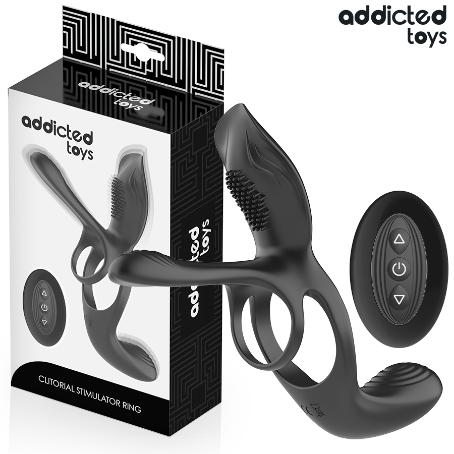 Addicted Toys-Doppio Anello Pene con Stimolatore