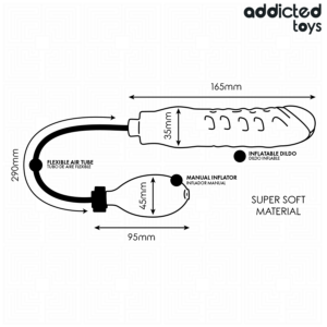 Addicted Toys-Gonfiabile Dildo Model 3-Silicone, impermeabile · Giocattoli anali (imaginea 6)