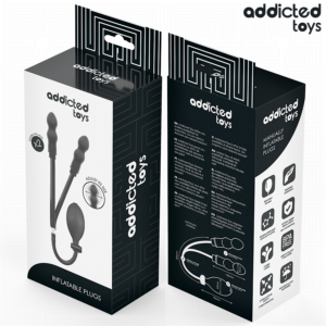 Addicted Toys-Plug anale Doppio Gonfiore Modello 1-Silicone, Impermeabile · Giocattoli anali (imaginea 7)